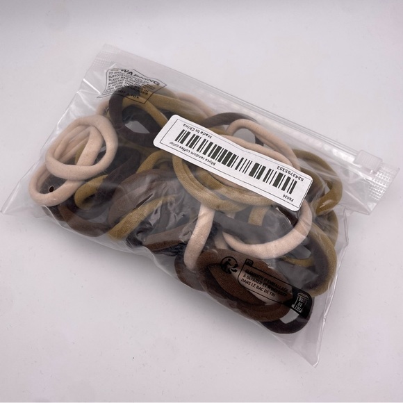 SOFT + STRETCHY | 50-Piece Hair Elastics | Neutral (Brand New!) 💘 - Picture 5 of 5